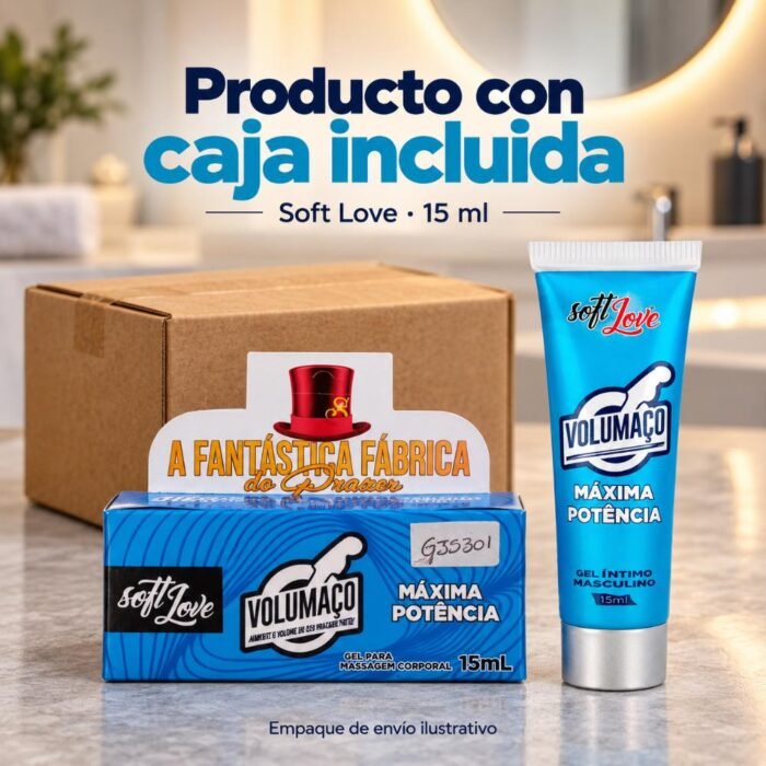 Gel Intimo Masculino Soft Love - Tubo 15 ml Uso Externo - Imagen 6
