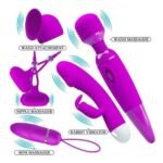 Juego de Vibradores Masajeadores Prettylove - 11 Modos Resistentes al Agua - Imagen 3