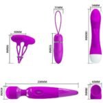 Juego de Vibradores Masajeadores Prettylove - 11 Modos Resistentes al Agua - Imagen 6