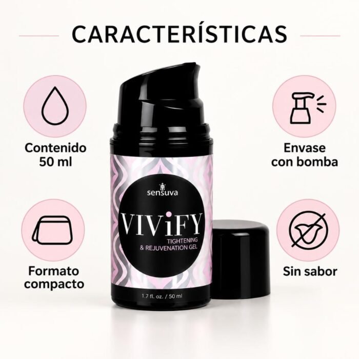 Gel Íntimo Reafirmante Sensuva Vivify - Fórmula Ligera 50 ml - Imagen 4