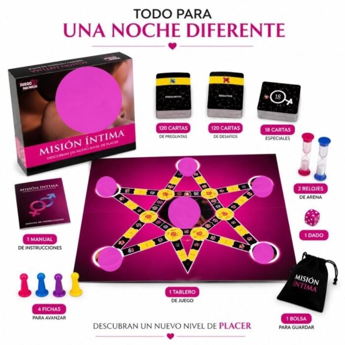 Juego Erotico Para Parejas - Misión Íntima con 480 Desafíos Divertidos - Imagen 2