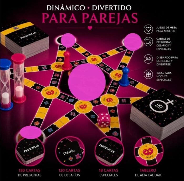 Juego Erotico Para Parejas - Misión Íntima con 480 Desafíos Divertidos - Imagen 3
