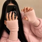 Guantes suaves  de invierno sin dedos medio dedo esponjoso - Imagen 5