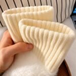Guantes suaves  de invierno sin dedos medio dedo esponjoso - Imagen 25