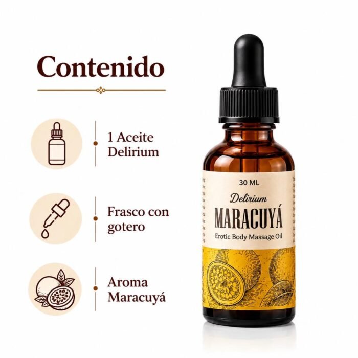 Aceites de masajes eroticos para parejas Delirium 30ml - Imagen 8