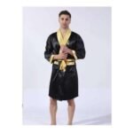 Bata Hombre Satin Seda Camison Kimono Estampado Original