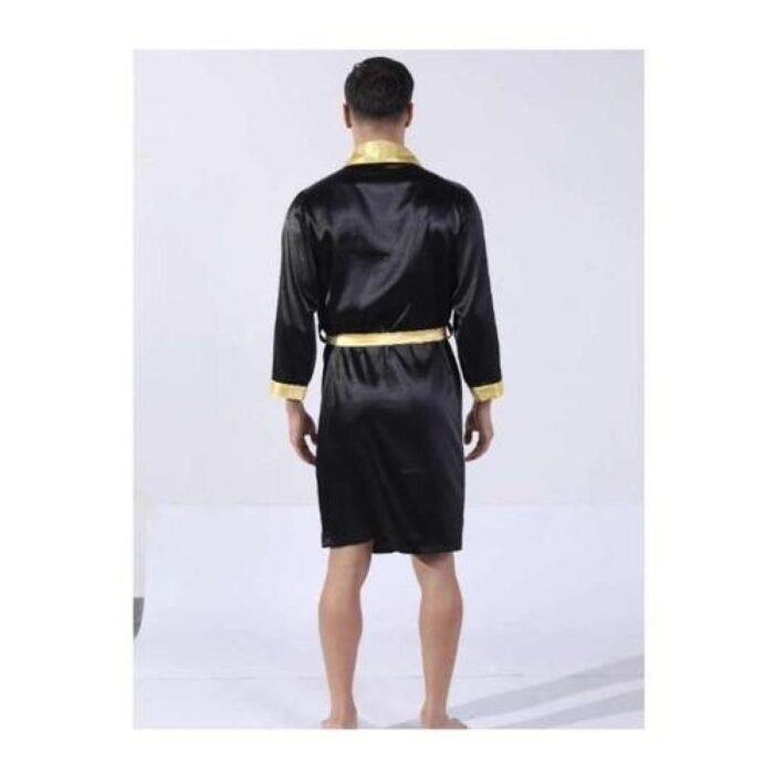 Bata Hombre Satin Seda Camison Kimono Estampado Original - Imagen 2