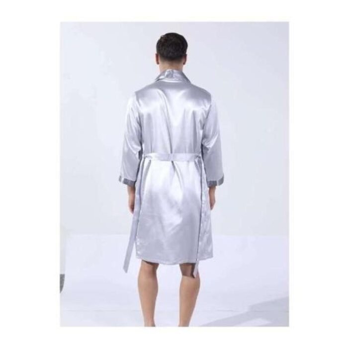 Bata Hombre Satin Seda Camison Kimono Estampado Original - Imagen 6